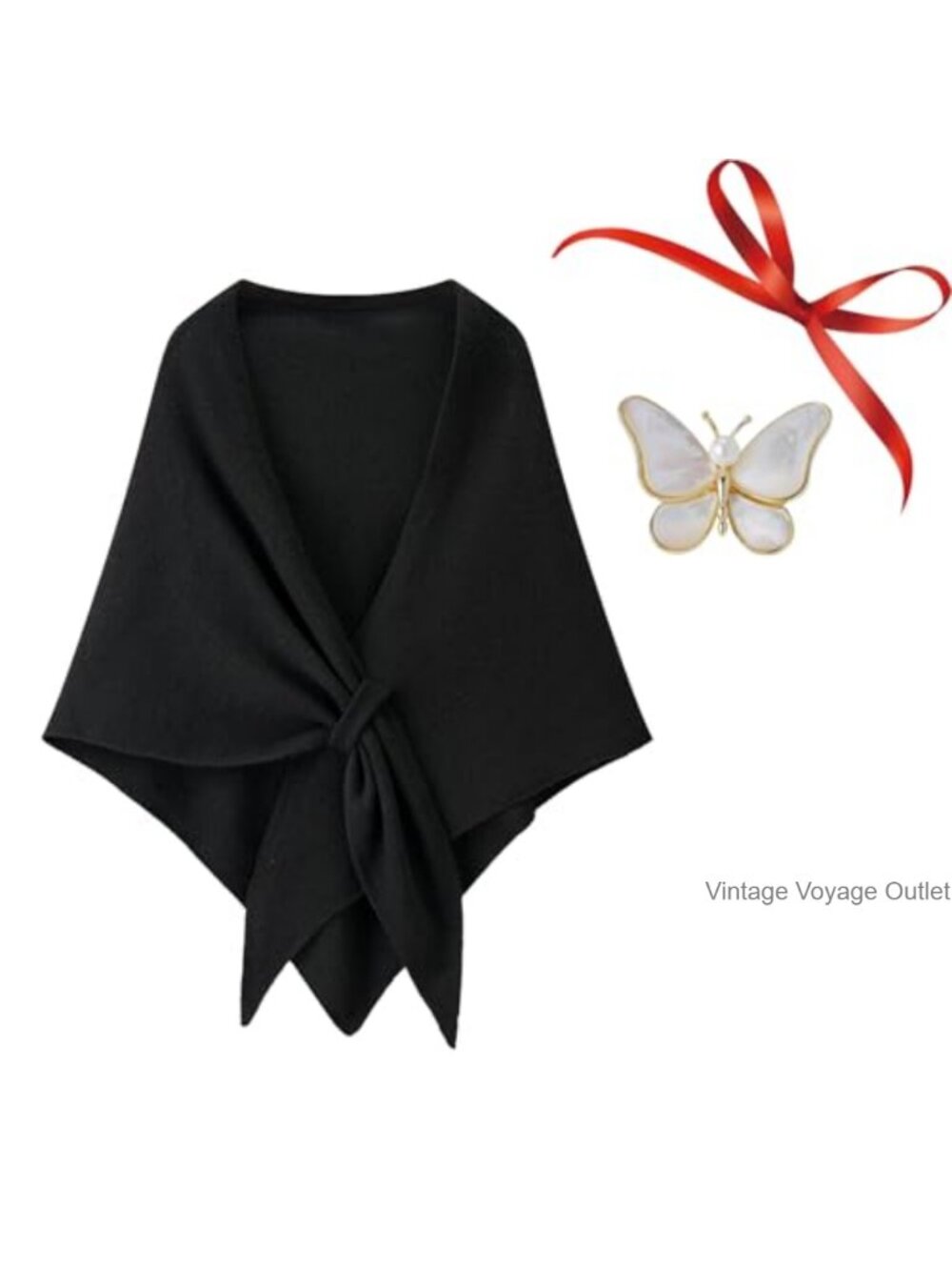 Knitted Shawl Wrap Poncho Pashmina for Evening Dresses